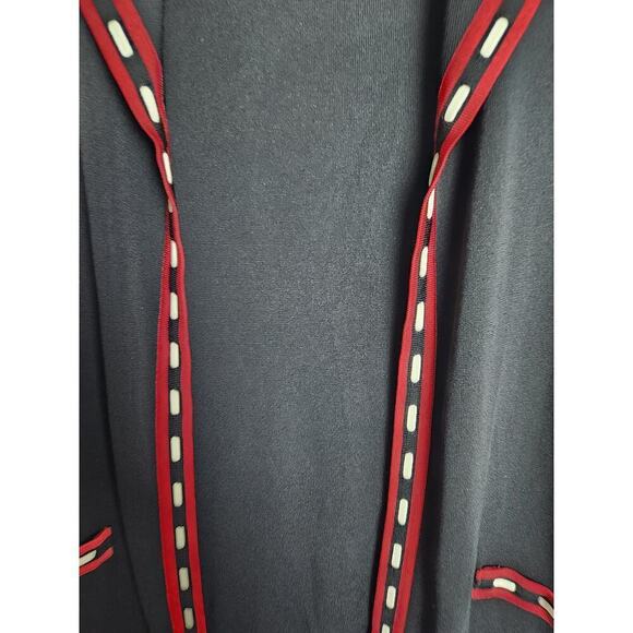 VTG Misook Open Front Cardigan sz L faux pockets office Professional Careerwear - Picture 2 of 8